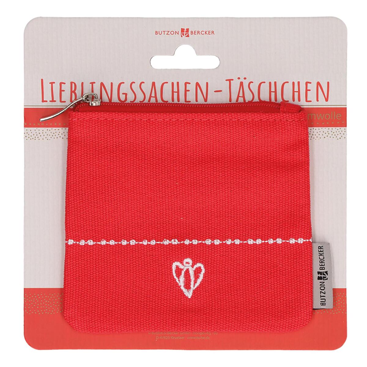 Korallrotes Täschchen mit Engelmotiv (1 Stück) von Butzon und Bercker