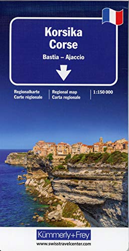 Korsika Regionalkarte 1:150 000: Bastia-Ajaccio (Kümmerly+Frey Regionalkarten) von Kmmerly und Frey