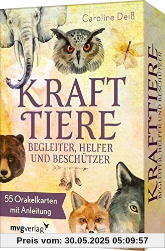 Krafttiere – Begleiter, Helfer und Beschützer: 55 Orakelkarten mit Anleitung