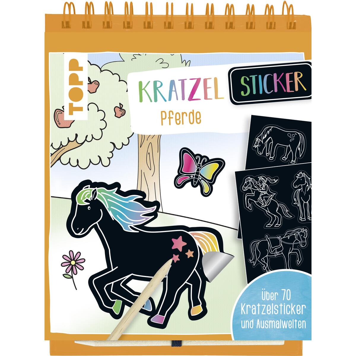 Kratzel-Stickerbuch Pferde Kratzel-Stickerbuch Pferde von Frech Verlag GmbH