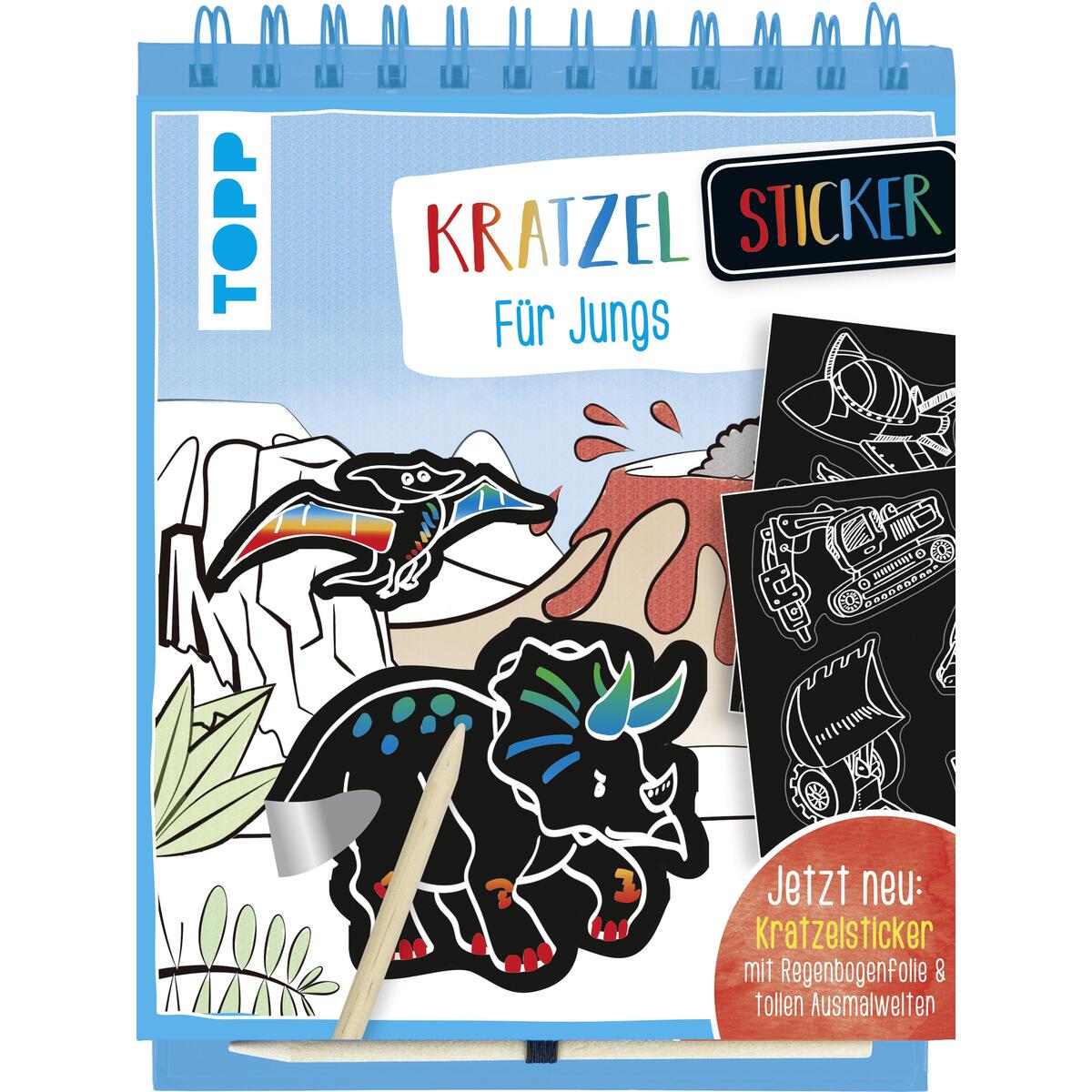 Kratzel-Stickerbuch für Jungs Kratzel-Stickerbuch für Jungs von Frech Verlag GmbH
