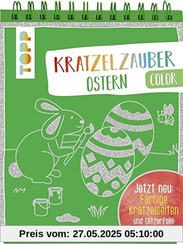 Kratzelzauber Color Ostern: Jetzt neu: Farbige Kratzelseiten und Glitzerfolie Kratzelzauber Color Ostern: Jetzt neu: Farbige Kratzelseiten und Glitzerfolie