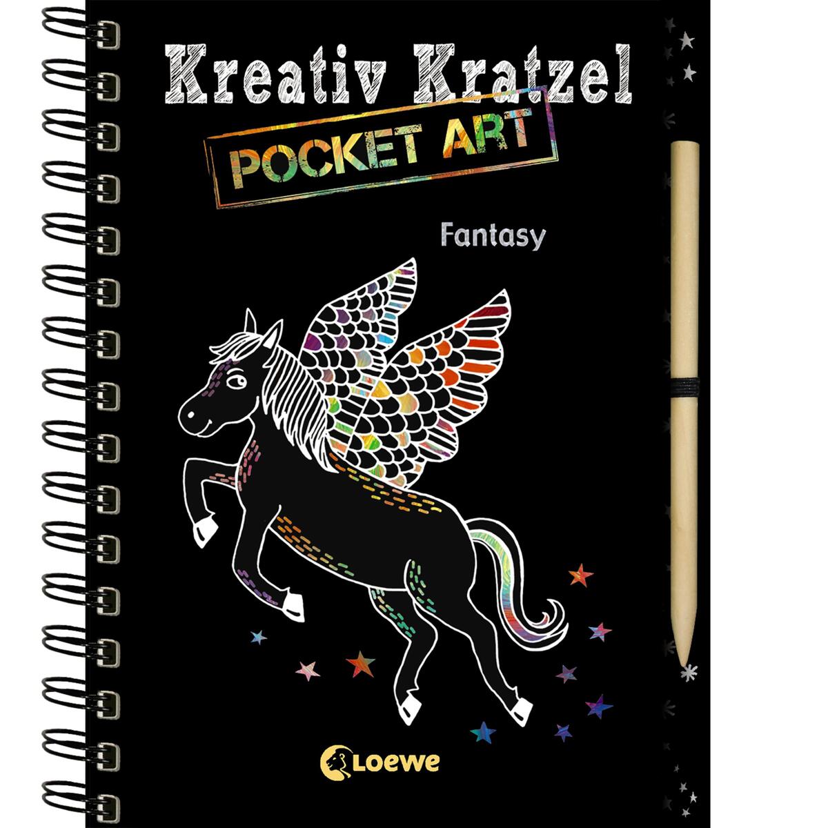Kreativ-Kratzel Pocket Art: Fantasy von Loewe Verlag GmbH