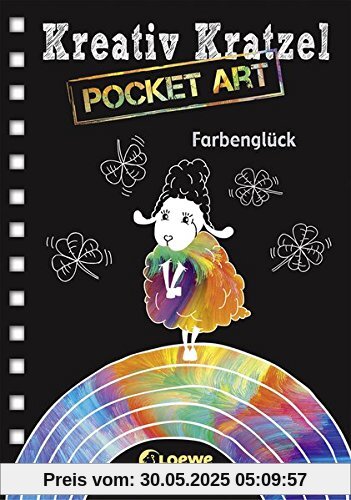 Kreativ-Kratzel Pocket Art: Farbenglück (Kreativ-Kratzelbuch)