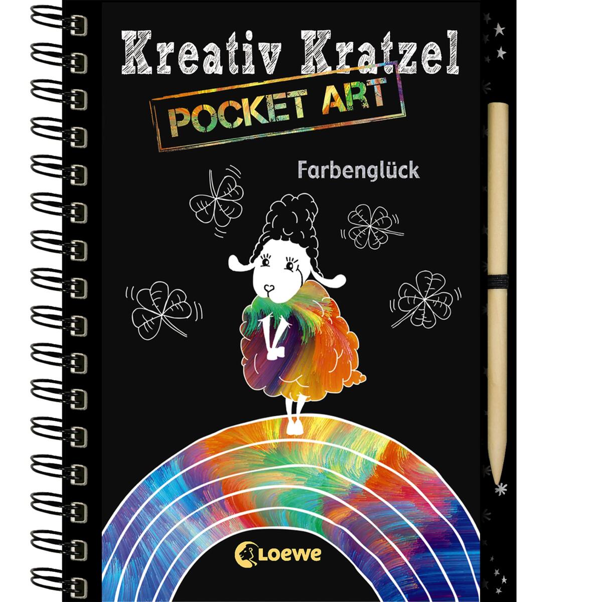 Kreativ-Kratzel Pocket Art: Farbenglück Kreativ-Kratzel Pocket Art: Farbenglück von Loewe Verlag GmbH