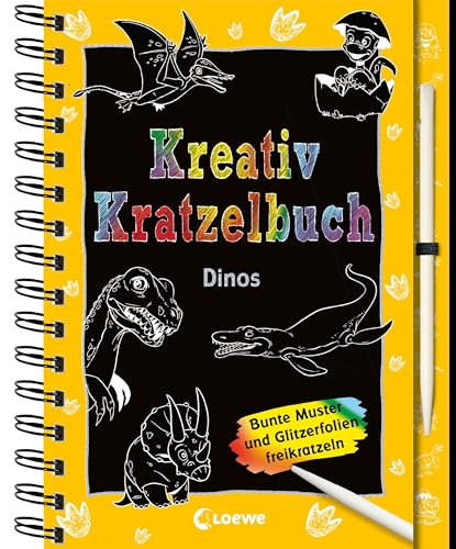 Kreativ-Kratzelbuch: Dinos: Kritz-Kratz-Beschäftigung für Kinder ab 5 Jahre