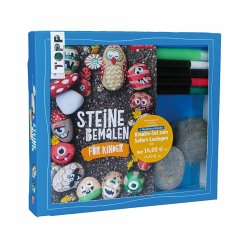 Kreativ-Set Steine bemalen für Kinder (Buch + Material) von Frech