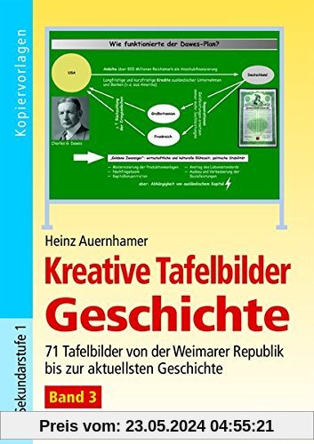 Kreative Tafelbilder Geschichte - Band 3: 71 Tafelbilder von der Weimarer Republik bis zur aktuellsten Geschichte