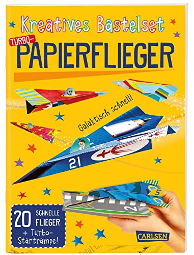 Bastelset für Kinder: Kreatives Bastelset: Turbo-Papierflieger: 20 schnelle Flieger + Turbo-Startrampe | Das Bastelkit mit bunten Faltvorlagen, Anleitungen und Flugtipps Bastelset für Kinder: Kreatives Bastelset: Turbo-Papierflieger: 20 schnelle Flieger + Turbo-Startrampe | Das Bastelkit mit bunten Faltvorlagen, Anleitungen und Flugtipps