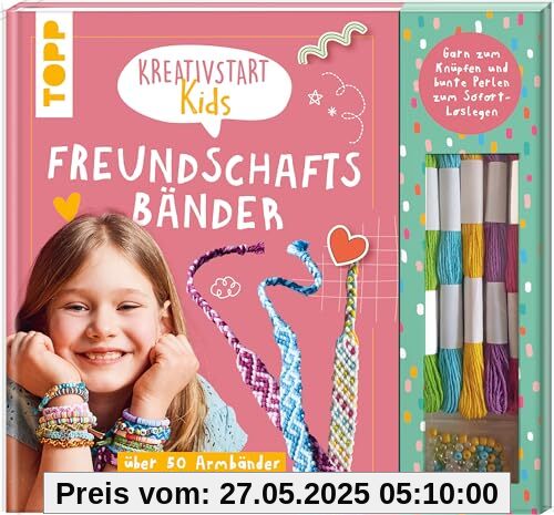 Kreativstart Kids Freundschaftsbänder. Anleitungsbuch und Material: über 50 Armbänder Schritt für Schritt erklärt. Garn zum Knüpfen und bunte Perlen zum Sofort-Loslegen Kreativstart Kids Freundschaftsbänder. Anleitungsbuch und Material: über 50 Armbänder Schritt für Schritt erklärt. Garn zum Knüpfen und bunte Perlen zum Sofort-Loslegen