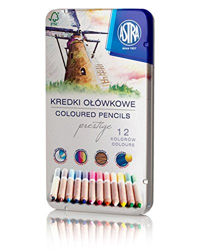 Kredki olówkowe Prestige 12 kolorów w kasetce