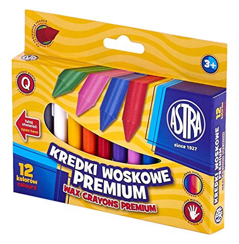 Kredki woskowe Premium 12 kolorów