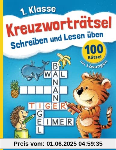 Kreuzworträtsel: Schreiben und Lesen üben - ab 1. Klasse