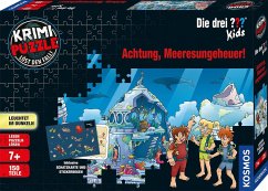 Krimi-Puzzle: Die drei ??? Kids 150 Teile - Achtung, Meeresungeheuer! (Kinderspiel) von Kosmos Spiele