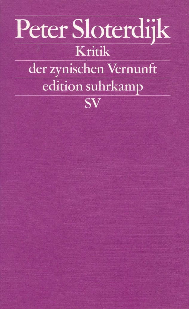 Kritik der zynischen Vernunft Kritik der zynischen Vernunft von Suhrkamp Verlag