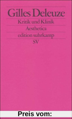 Kritik und Klinik (edition suhrkamp)