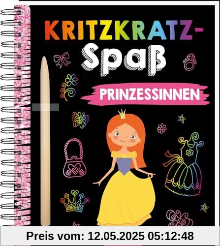 Kritzkratz-Spaß Prinzessinnen: Kreativer Kratzelspaß mit Malideen und Holzstift für Kinder ab 5 Jahren