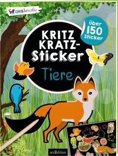 Kritzkratz-Sticker Tiere von ars edition
