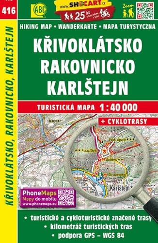 Křivoklátsko, Rakovnicko, Karlštejn / Pürglitz, Rakonitz, Karlstein (Wander - Radkarte 1:40.000) (SHOCart Wander - Radkarte 1:40.000 Tschechien, Band 416) von Freytag + Berndt