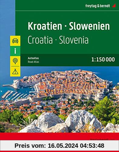 Kroatien - Slowenien, Autoatlas 1:150.000: Superatlas (freytag & berndt Autoatlanten)