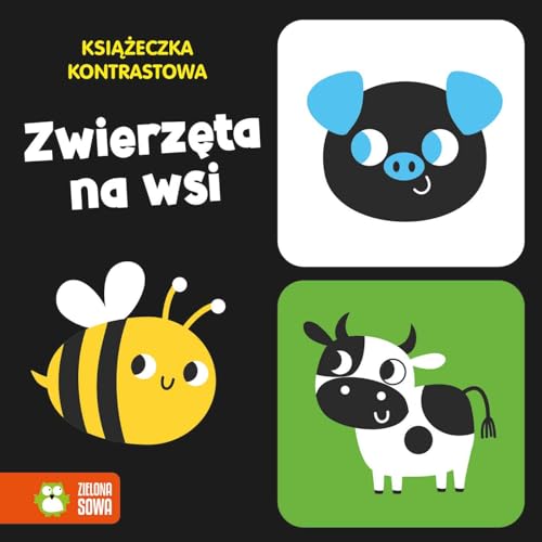 Książeczka kontrastowa Zwierzęta na wsi
