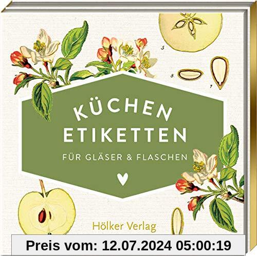 Küchen-Etiketten für Gläser & Flaschen (Äpfel, Küchenpapeterie)