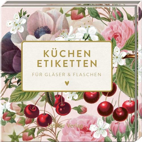 Küchenetiketten Kirschen: Für Gläser & Flaschen (Küchenpapeterie)