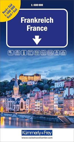 Kümmerly+Frey Strassenkarte Frankreich Nord+Süd 1:600.000: Detaillierte Doppelkarte inkl. Transitpläne, Ortsverzeichnis und Reiseinformationen Kümmerly+Frey Strassenkarte Frankreich Nord+Süd 1:600.000: Detaillierte Doppelkarte inkl. Transitpläne, Ortsverzeichnis und Reiseinformationen von Hallwag Kümmerly+Frey
