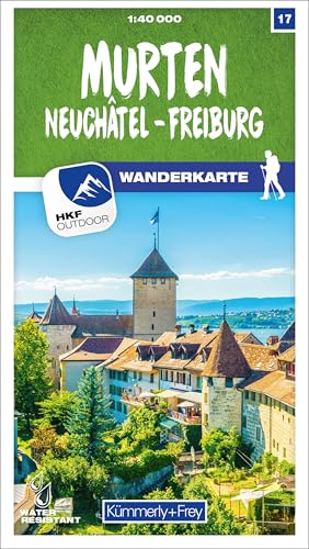 Kümmerly+Frey Wanderkarte 17 Murten 1:40.000: Mit Neuchâtel und Freiburg. Wetterfest, matt laminiert und mit free Download (Kümmerly+Frey Wanderkarte 1:60.000, Band 17)