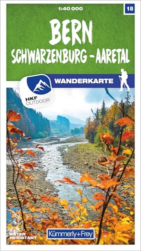 Kümmerly+Frey Wanderkarte 18 Bern 1:40.000: Mit Schwarzenburg und Aaretal. Wetterfest, matt laminiert und mit free Download von Hallwag Kümmerly & Frey
