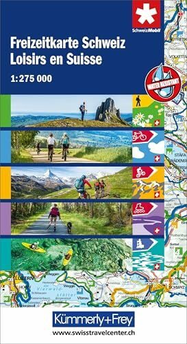 Kümmerly+Frey Wanderkarte Freizeitkarte Schweiz 1:275.000: Detaillierte Karte für spannende Wa... Kümmerly+Frey Wanderkarte Freizeitkarte Schweiz 1:275.000: Detaillierte Karte für spannende Wa...
