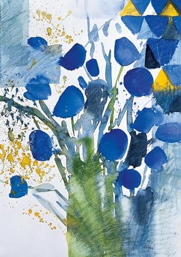 Kunstkarten "Blaue Blumen" von Adeo