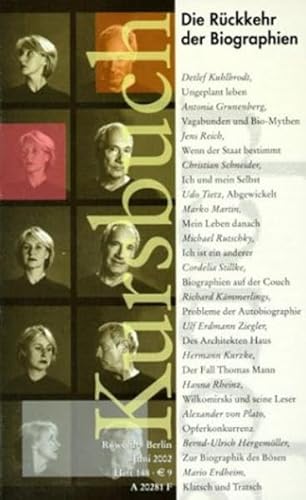 Kursbuch 148: Die Rückkehr der Biographien von Rowohlt
