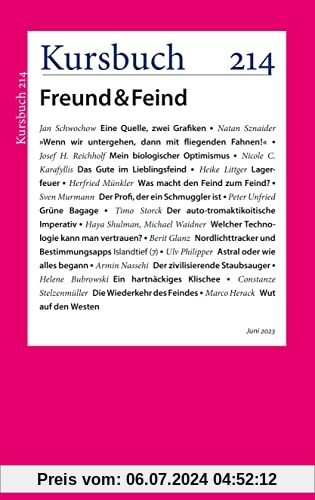 Kursbuch 214. Freund & Feind