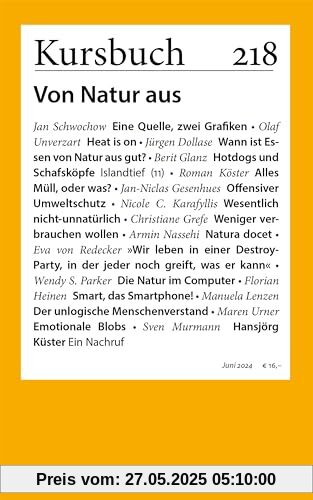 Kursbuch 218: Von Natur aus