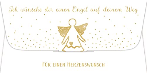 Kuvert für ein Geld- oder Gutscheingeschenk - Ich wünsche dir einen Engel auf deinem Weg: Für einen Herzenswunsch