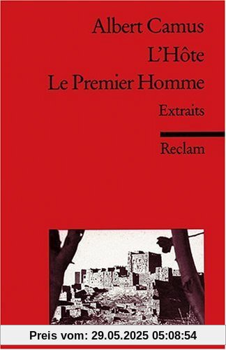 L'Hôte. Le Premier Homme: (Fremdsprachentexte)