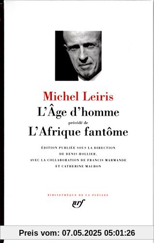 L'age d'homme precede de L'Afrique fantome