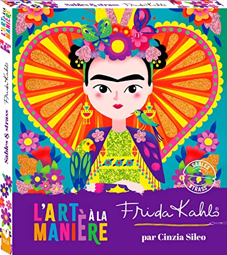 L'art à la manière de Frida Kahlo - Sables et strass - boîte avec accessoires: Boîte avec 1 stylet en bois, 4 tubes de sables, 1 planche de strass autocollants L'art à la manière de Frida Kahlo - Sables et strass - boîte avec accessoires: Boîte avec 1 stylet en bois, 4 tubes de sables, 1 planche de strass autocollants