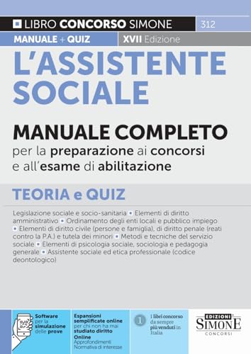 L'assistente sociale - Manuale completo per la preparazione ai concorsi e all'esame di abilitazione (Concorsi e abilitazioni) von Edizioni Simone