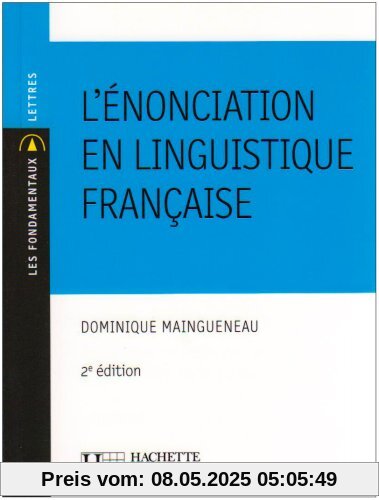 L'énonciation en linguistique française