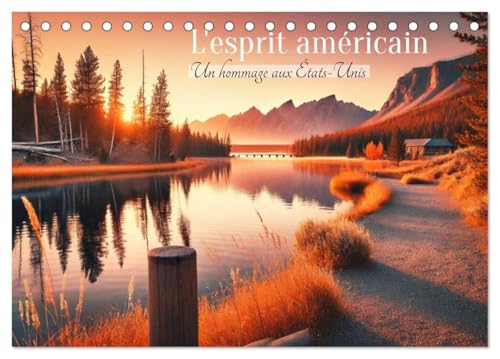L'esprit américain - Un hommage aux États-Unis. (Calendrier de bureau 2025 DIN A5 horizontal), CALVENDO calendrier mensuel von CALVENDO