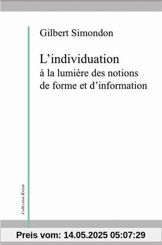 L'individuation à la lumière des notions de forme et d'information