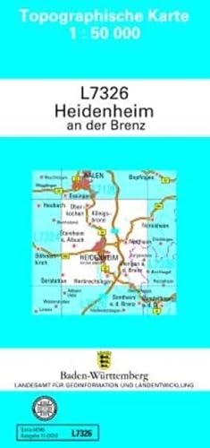 L7326 Heidenheim an der Brenz: Zivilmilitärische Ausgabe TK50 (Topographische Karte 1:50 000 (TK50))