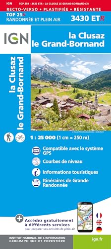 La Clusaz / Grand-Bornand (3430ETR) (TOP 25R) von Institut Geographique National