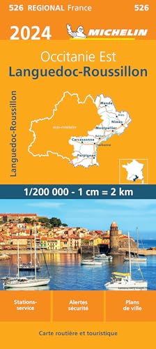 LANGUEDOC ROUSSILLON 10526 2024: wegenkaart schaal 1:200.000 (Regionale kaarten Michelin) von Michelin