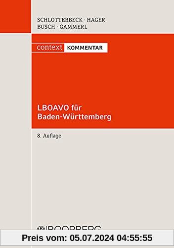 LBOAVO für Baden-Württemberg: Kommentar (context Kommentar)