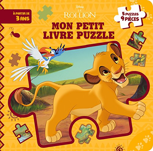 LE ROI LION - Mon Petit Livre Puzzle - 5 Puzzles 9 Pièces - Disney