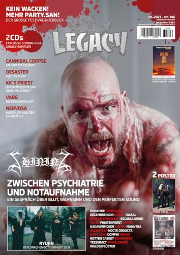 LEGACY MAGAZIN: THE VOICE FROM THE DARKSIDE: Ausgabe #146 (5/2023): (5/2023) - inkl. 2 CD's von In Farbe und Bunt Verlag