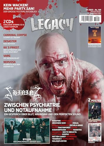 LEGACY MAGAZIN: THE VOICE FROM THE DARKSIDE: Ausgabe #146 (5/2023): (5/2023) - inkl. 2 CD's
